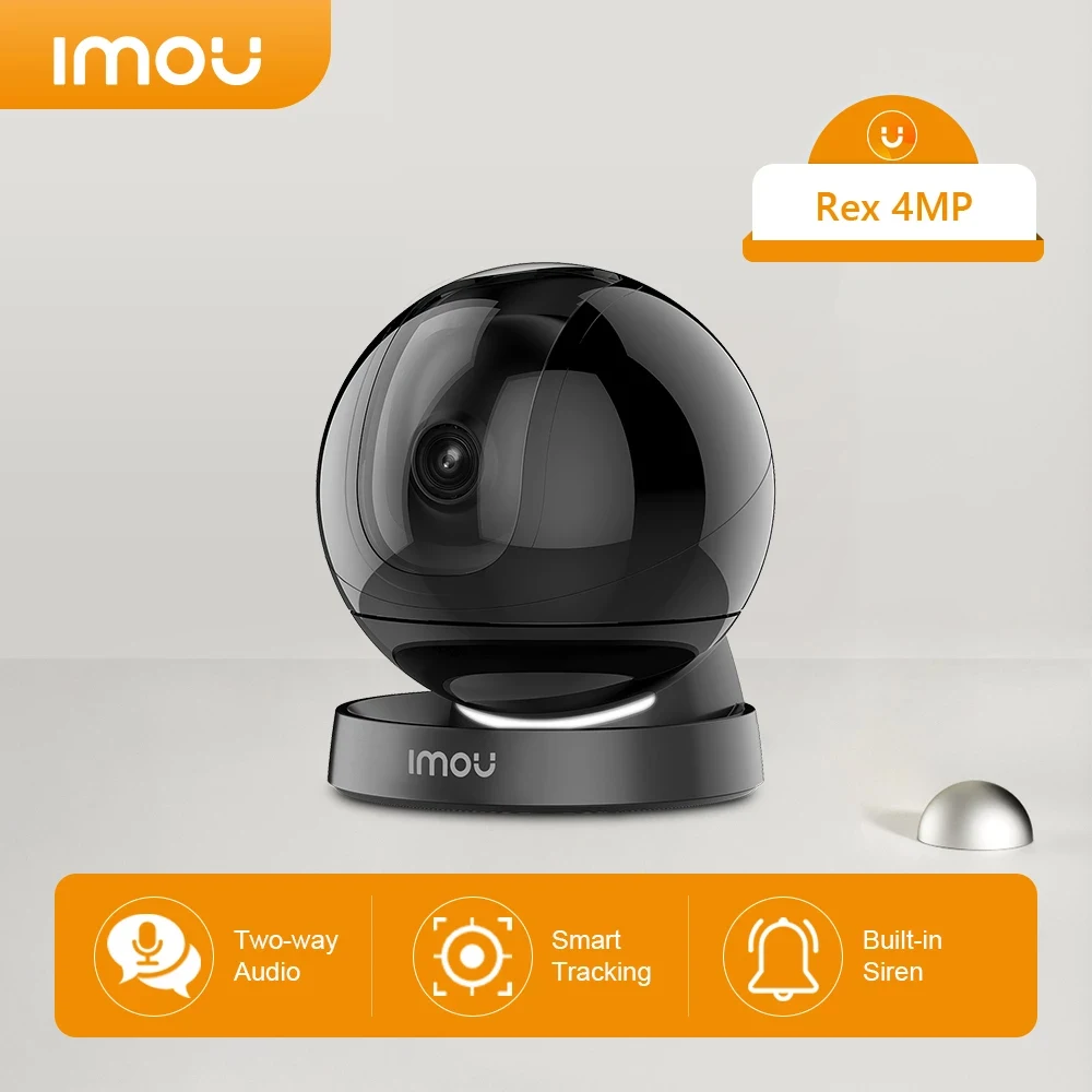 

Imou Rex 4MP WIFI Camera Smart Auto Cruise Privacy Mode Camera Night Vision Two-way Talk Active Deterrence PTZ Coverage Cam
