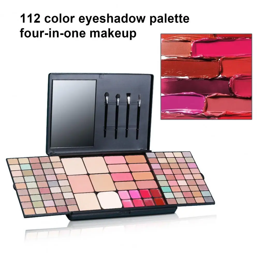 

1 Set Eyeshadow Palette Long Lasting High Pigmented Beauty Accessory 4-in-1 Makeup Eyeshadow Palette Set for Girl
