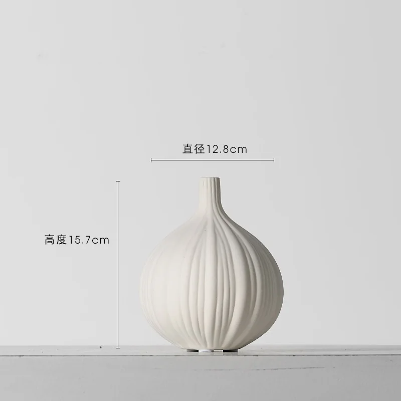 Modern White Ceramic Vases Chinese Style Simple Designed Pottery And Porcelain Vases For Artificial Flowers Decorative Figurines images - 6