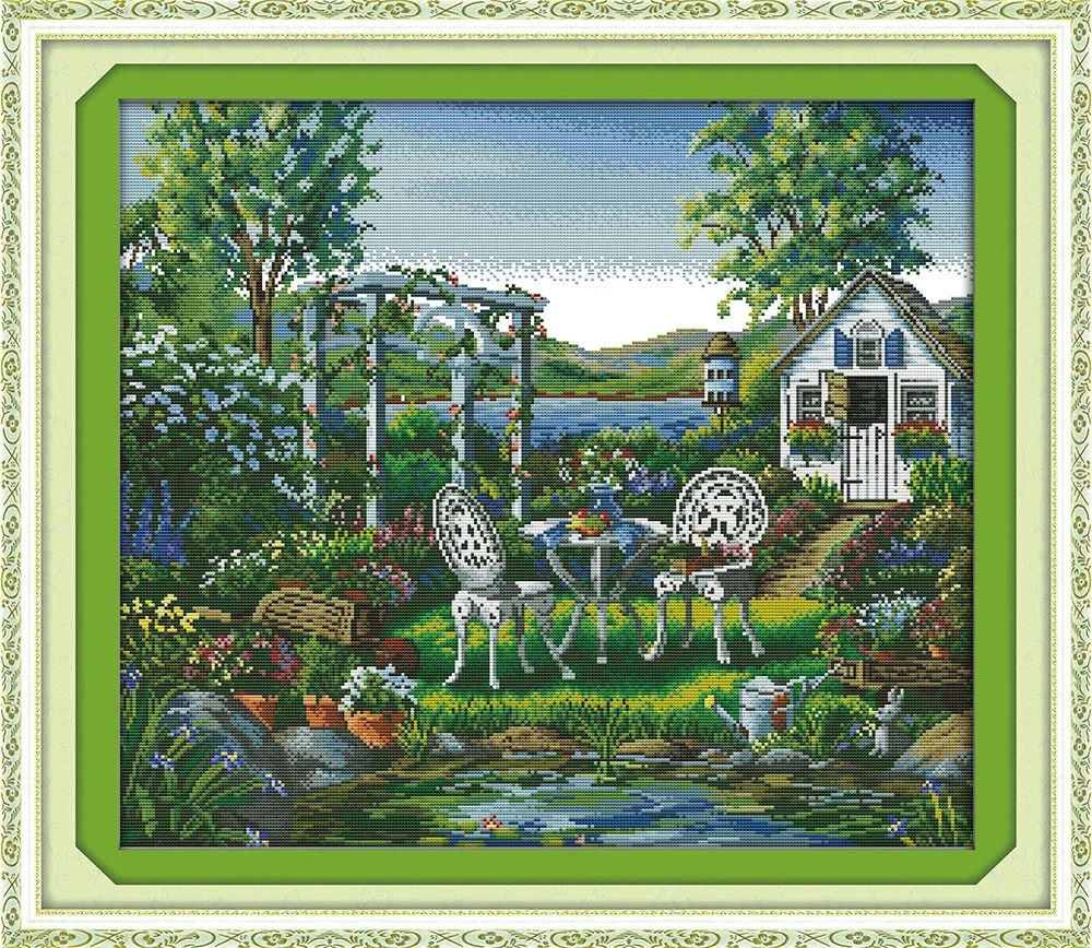 Joy Sunday Новый набор для вышивки крестом с принтом легкий узор из штампованной