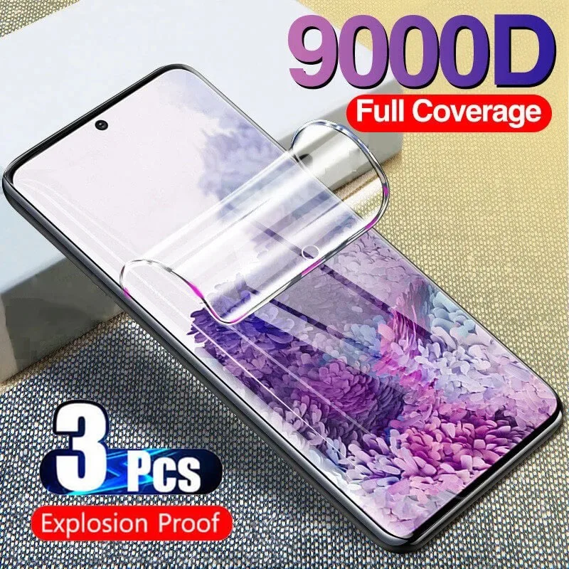 

3PCS Full Cover Hydrogel Film For Samsung Galaxy S23 S22 S21 S20 Ultra Fe Screen Protector S10 S9 S8 S7 Plus Protective Film