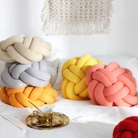 spherical knotted sofa back cushion office nap pillow home decoration knitted seat cushion for living room bedroom decor