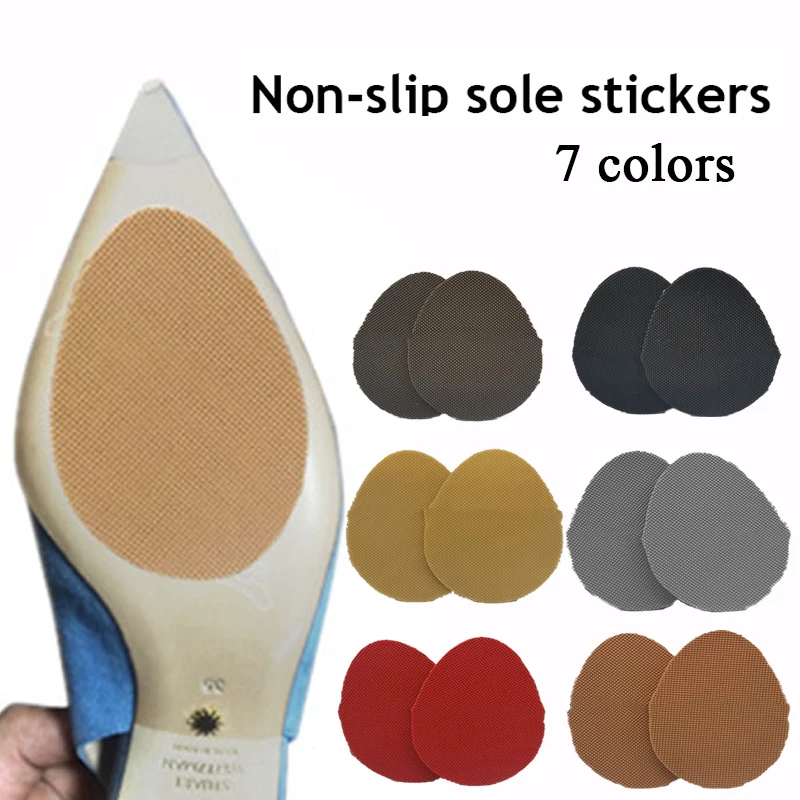 

1pair Wear-Resistant Non-Slip Shoes Mat Self-Adhesive Forefoot High Heels Sticker High Heel Sole Protector Rubber Pads Cushion