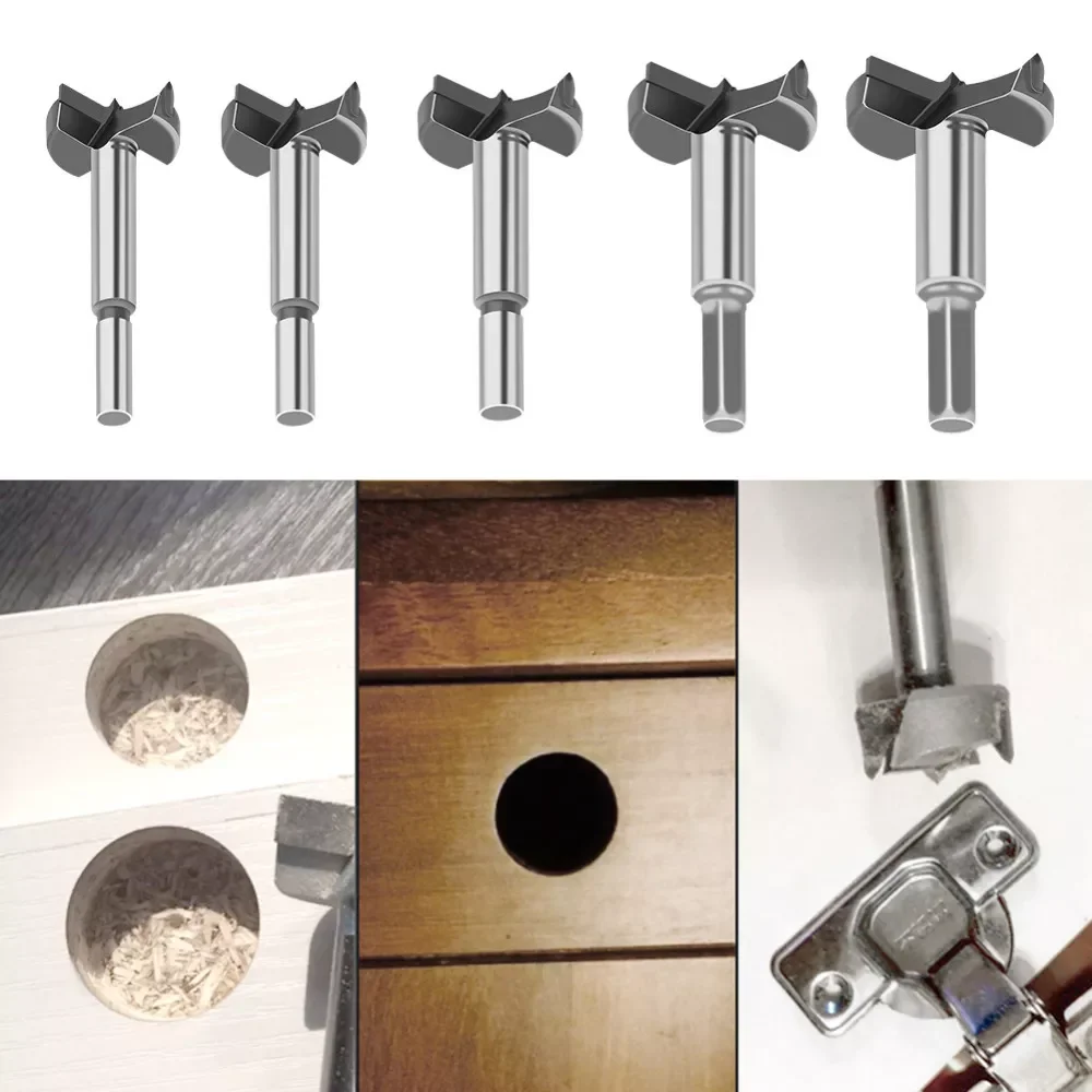 

Drill Bits Forstner Carbon Steel Boring Drill Woodworking Centering Hole Saw Tungsten Carbide Wood Cutter Tool Set