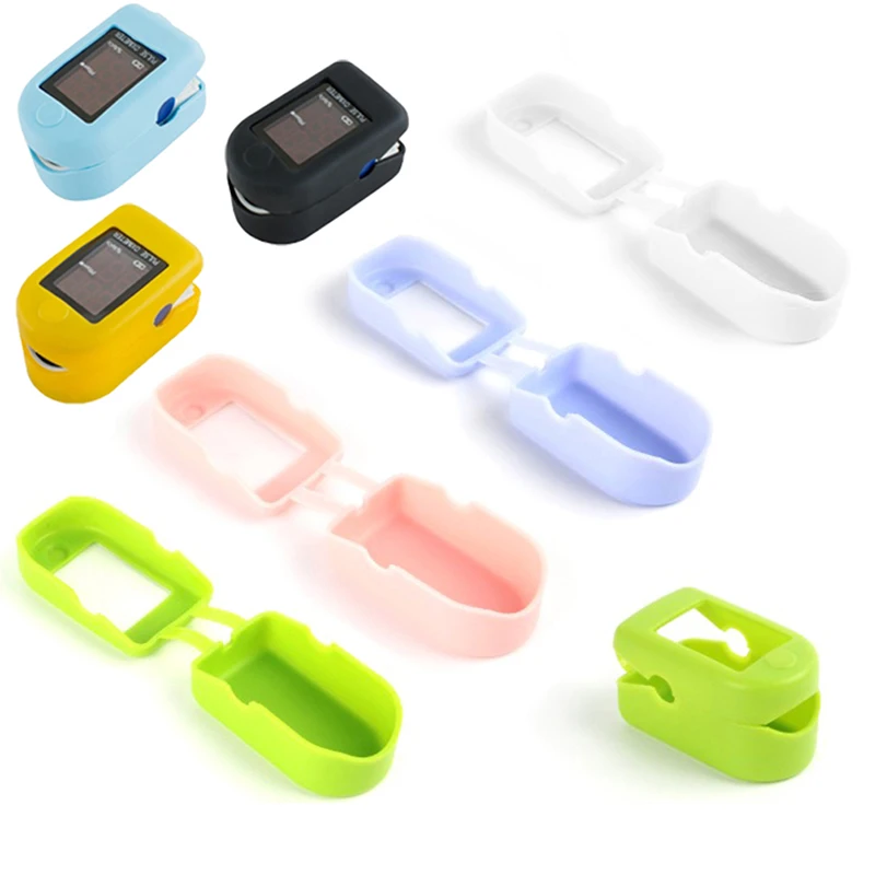 

Oximeter Cover Silicone Fingertip Pulse Oximeter Bag Blood Oxygen Monitor Case Silicone Protective Storage Case without Oximeter