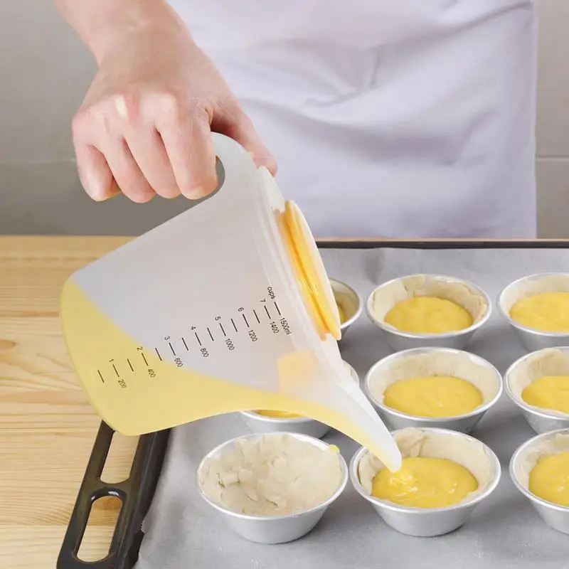 

Кухонная чашка для выпечки, 1500 мл, мерная чаша для жидкости, фильтрация пены для дома, кухни, ресторана, пекарни, кафе