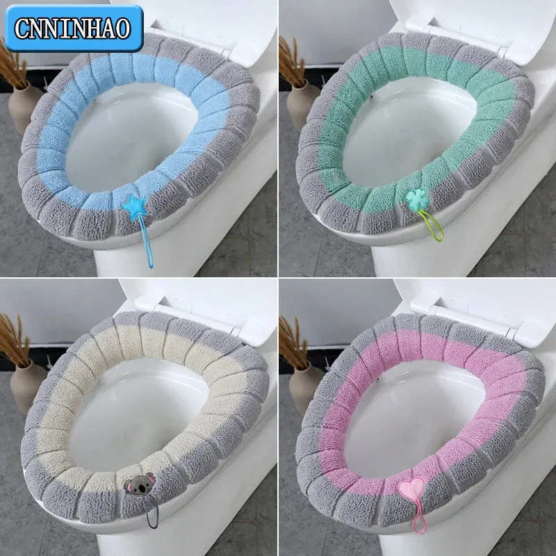 Cover Mat Winter Warm Toilet Bathroom Pad For Kids Cushion W