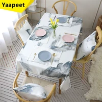 home tablecloth gray large feather print nordic thickened rectangular wind coffee table cover cloth dining tablecloth decoration