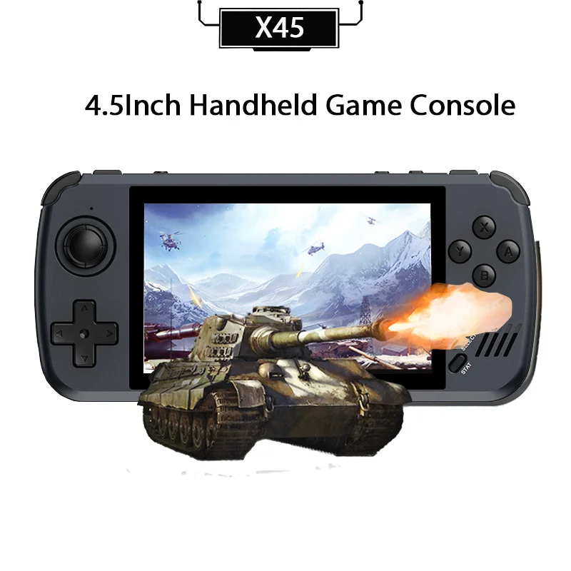 

Консоль игровая X45, 4,5 дюйма, 10 симуляторов, 64 ГБ, 6000 игр