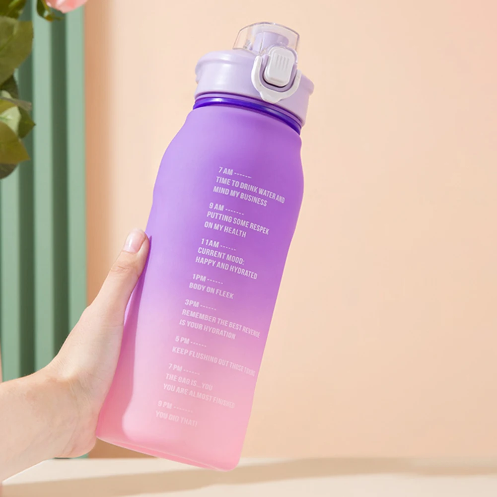 

1300 мл питьевые спортивные бутылки, матовая Спортивная бутылка для воды с градиентом, чашка, многоразовые чашки, посуда для напитков для улиц...