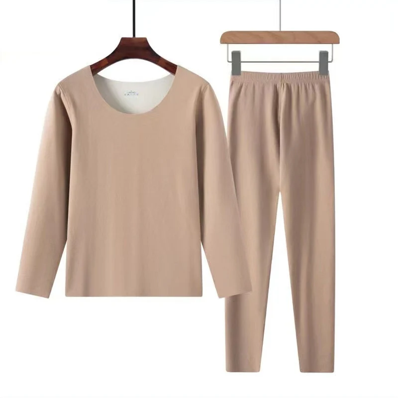 Зимняя одежда 2024 новый Бархатный комплект термобелья плотное теплое нижнее