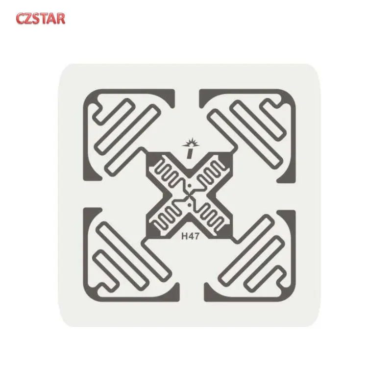 

50 шт. 3D-антенна uhf-метка RFID epc пассивная наклейка дальнего действия Impinj H47 monza 4E EPC Gen 2 uhf RFID влажная вставка этикетка-наклейка