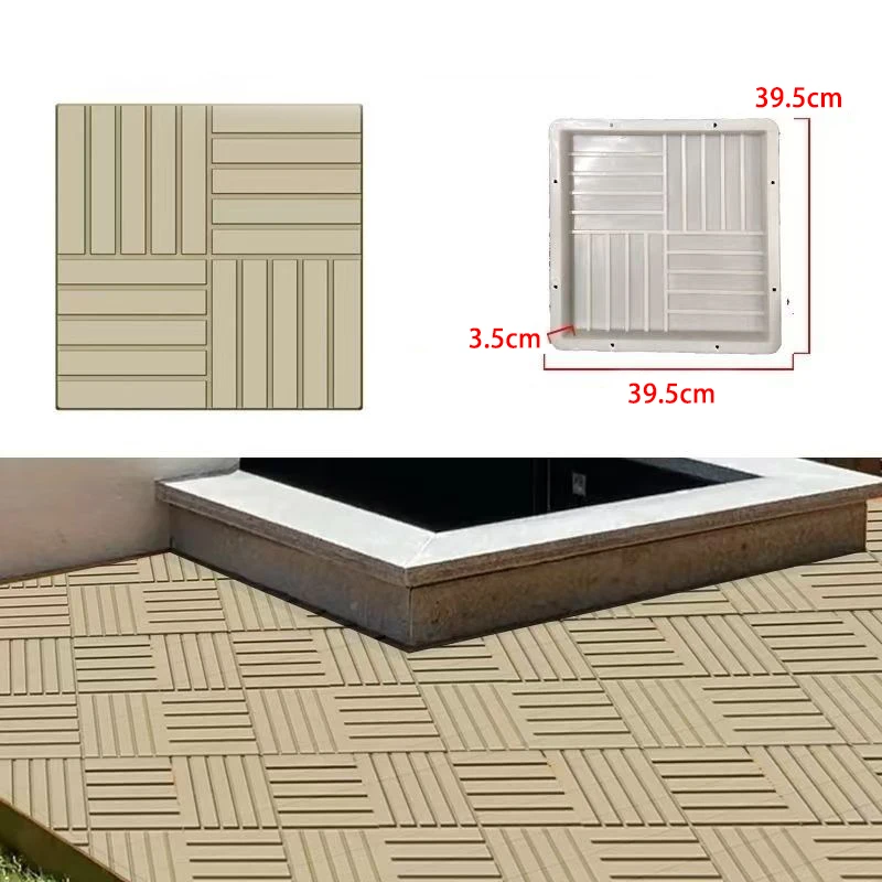 Цементная антикварная напольная плитка четверугольный двор форма для двора