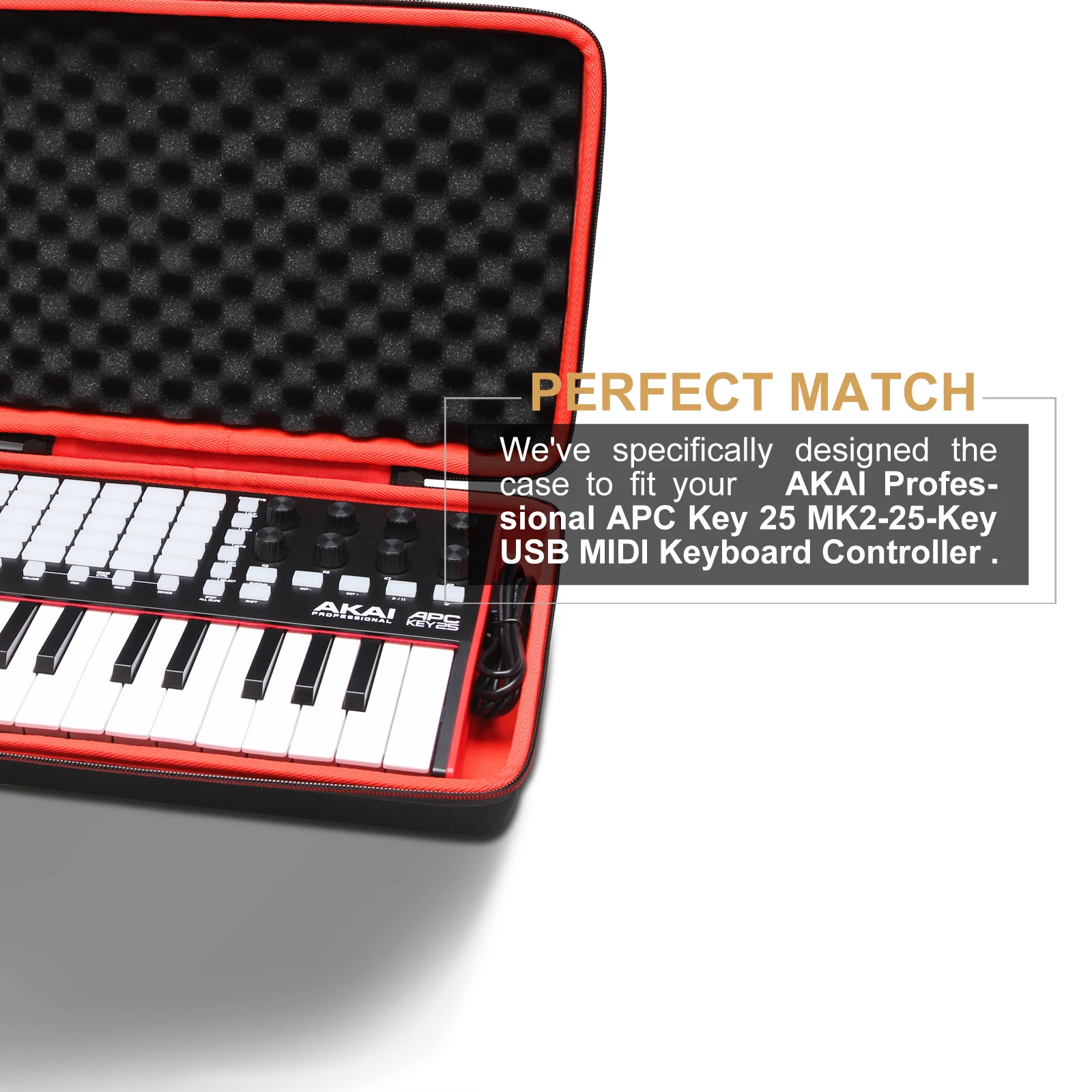 LTGEM EVA Жесткий Чехол для AKAI Professional APC MK2 25Key MIDI клавиатура контроллер Защитная сумка