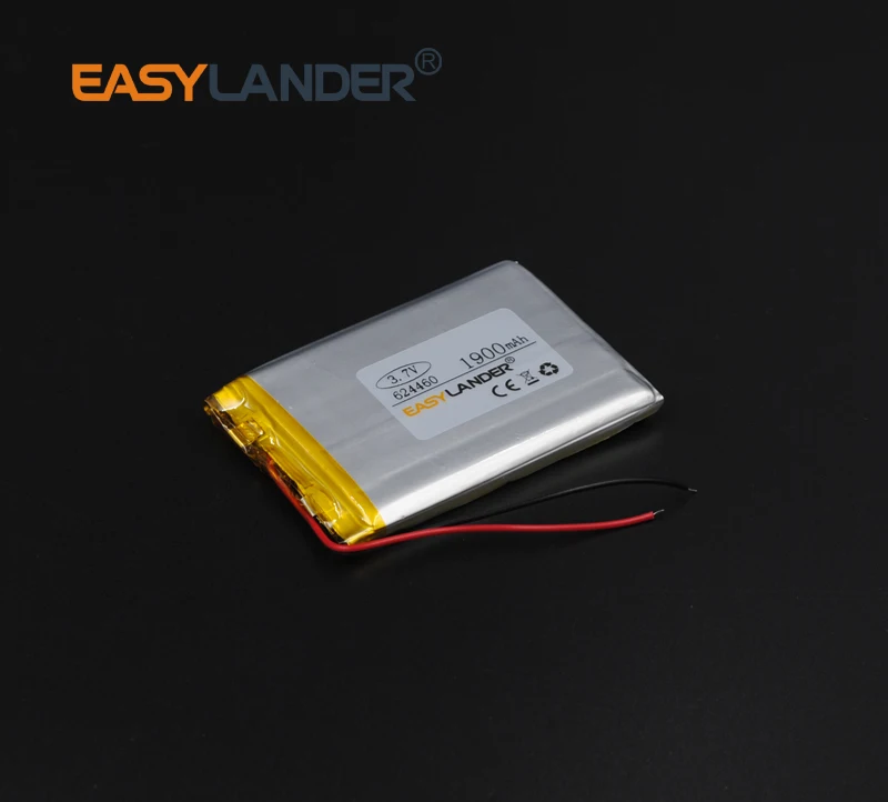 3,7 в 1900 мАч 624460 литий-полимерный литий-ионный аккумулятор для MP3 Mp4 PAD DIY bluetooth GPS Vedio Tablet PC mobile