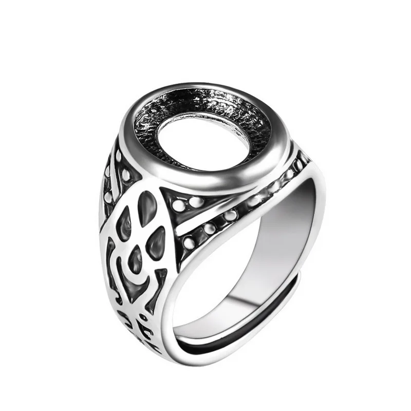 

2019 Electroplating Ancient Ring Blank Base Not Fade 10*12MM DIY Fashion Jewelry Making