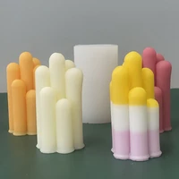 asymmetric cylinder silicone candle mold for diy aromatherapy candle plaster ornaments soap epoxy resin mould handicrafts making