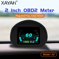 a2 car head up display kmh mph overspeed alarm multifunction obd2 driving lcd stopwatch smart gadgets car hud digital gauges