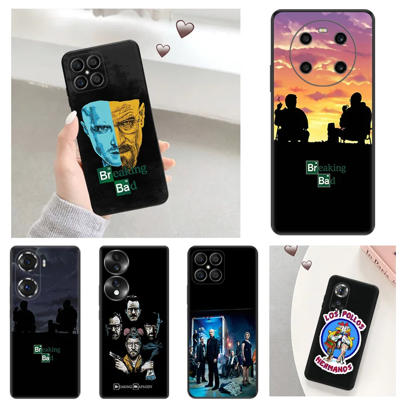 

Breaking Bad Soft Phone Case for Honor X9 X8 5G X7 X6 70 60 50 30i X40 Play 6T 9A 6C Magic4 Pro 8X 20 Lite Matte Cover