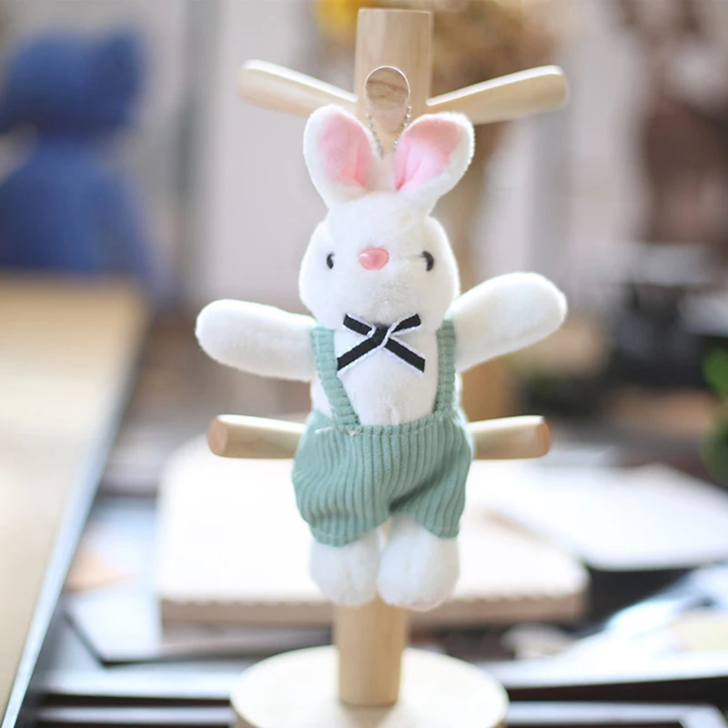 Cartoon Key Chain Pendant Cute Strap Bunny Plush Plush Stuffed Plush Toy Kawaii Anime Toys Children Christmas Birthday Gift images - 6