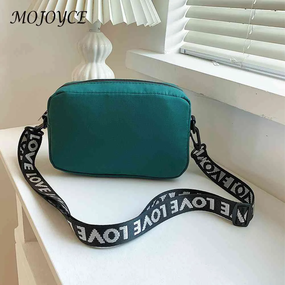 

Women Nylon Zipper Shoulder Bags Lady Casual Solid Color Purse Messenger Bag for Women Birthday Party Gifts
