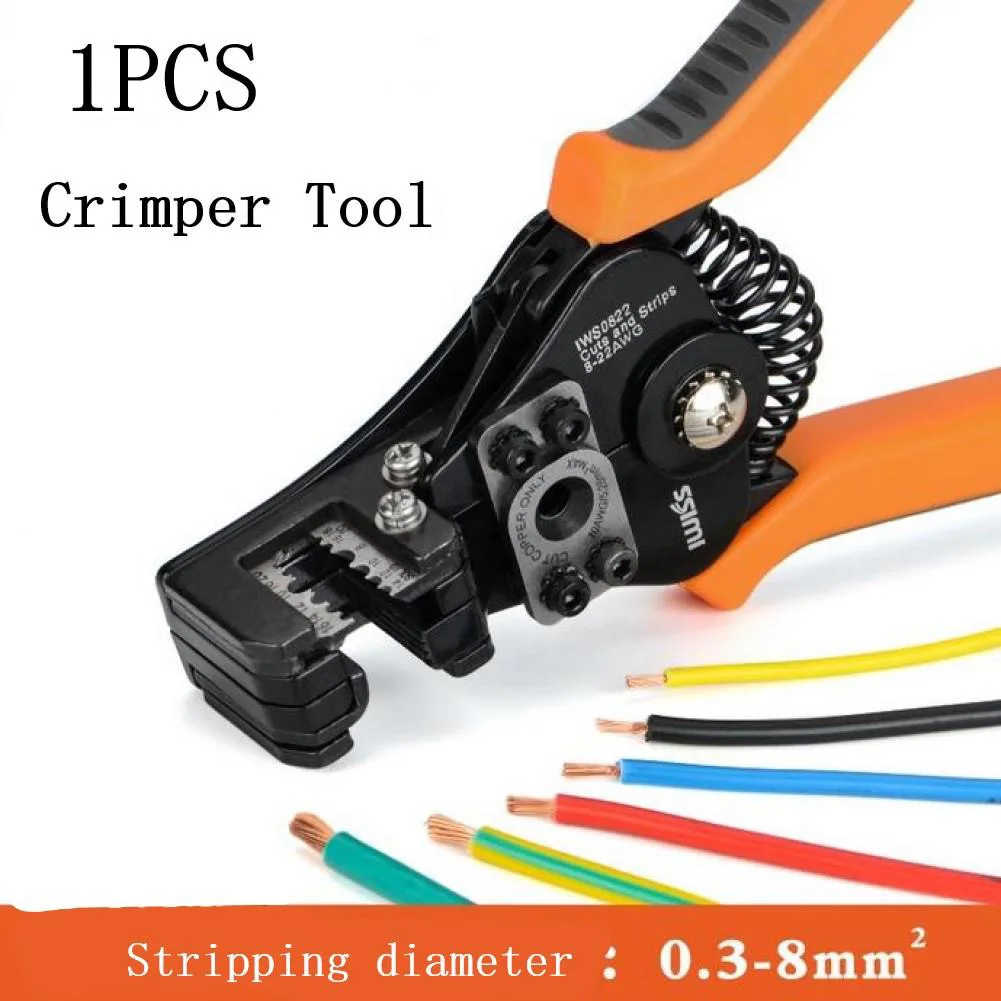 

Professional Automatic Solar Wire Cable Striper Cutter Crimper Pliers 0.35-8.2mm2 Terminal Multifunctional Stripping Hand Tools