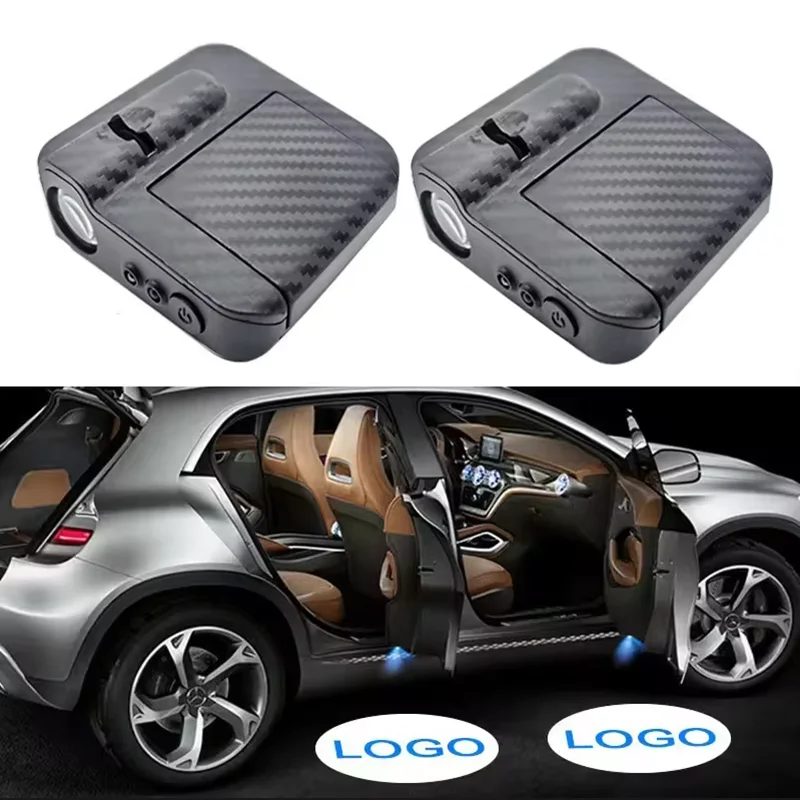 

Комплект Из 2 Универсальных Проекционных LED-фонарей Для Дверей Автомобиля, Лампы-проекторы Для Подсветки Порогов, Без Бренда