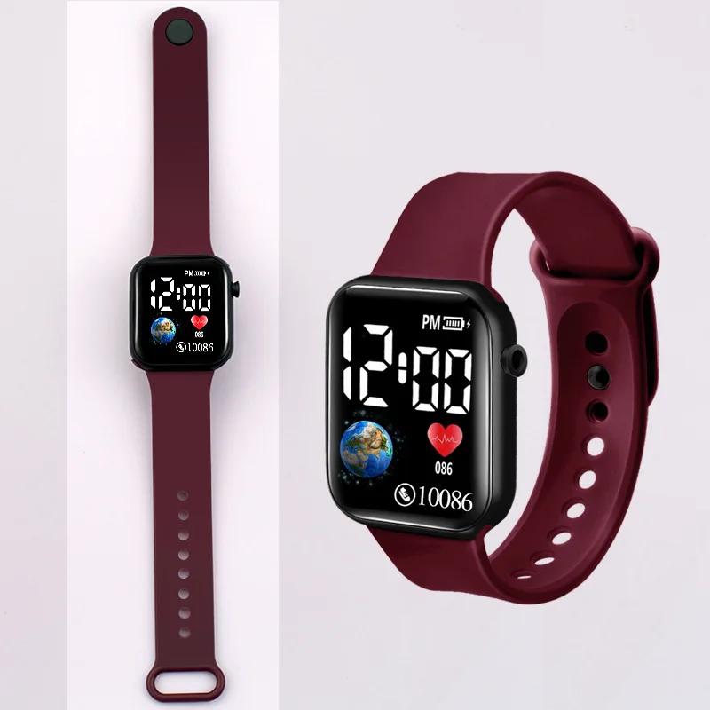 New LED Sports Watches for Children Men and Women Digital Electronic Watch Casual Silicone Wristwatches Kids Watches Boys