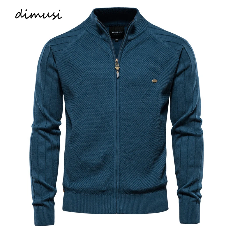 

DIMUSI Winter Men's Sweaters Fashion Male Warm Knitted Sweater Cardigan Coats Casual Slim Fit Knitted Business Jackets Clothing