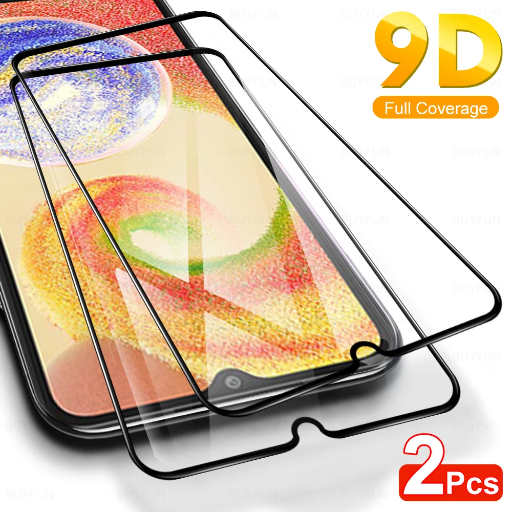 

Закаленное стекло для Samsung Galaxy A04, защитная пленка на Шелковый экран для Samsung A01, A03, core A03s, A02s, защитное стекло с полным покрытием, 2 шт.