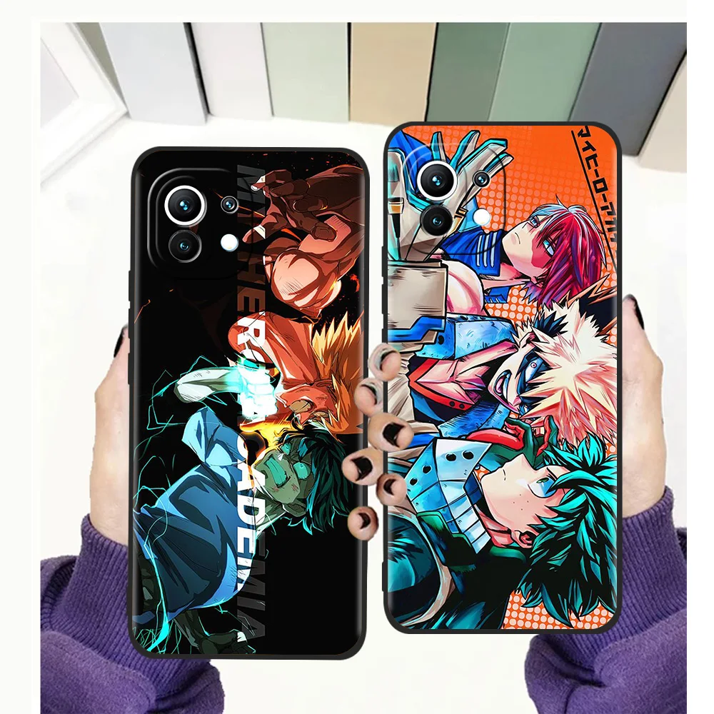 

My Hero Academia Phone Case For Xiaomi Mi X3 X4 NFC F3 M3 GT Note 9T 10T 10 11 Ultra 11T 11X 11i Pro Lite 5G Silicone Shell TPU