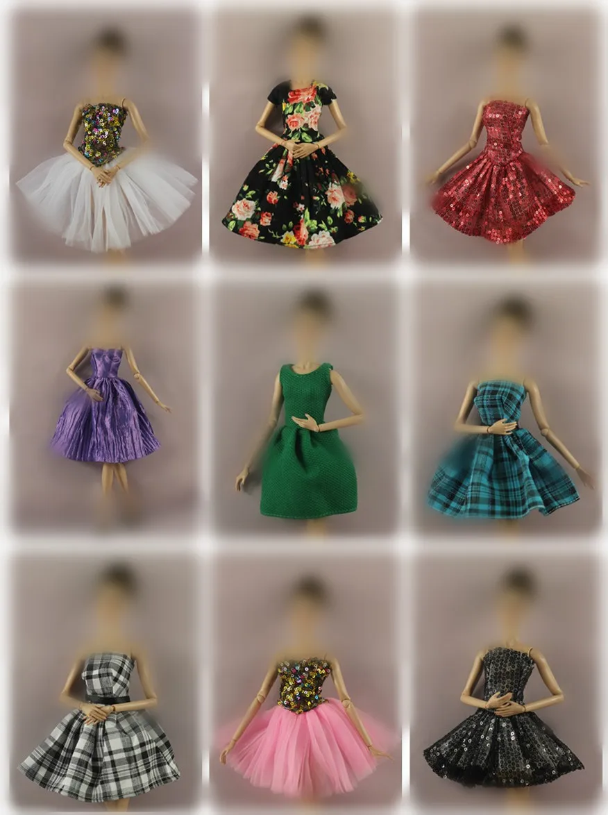 

30cm Doll Dress Fashion Clothes handmade outfit For Barbie Doll Accessories Baby Toys Best Girl' Gift