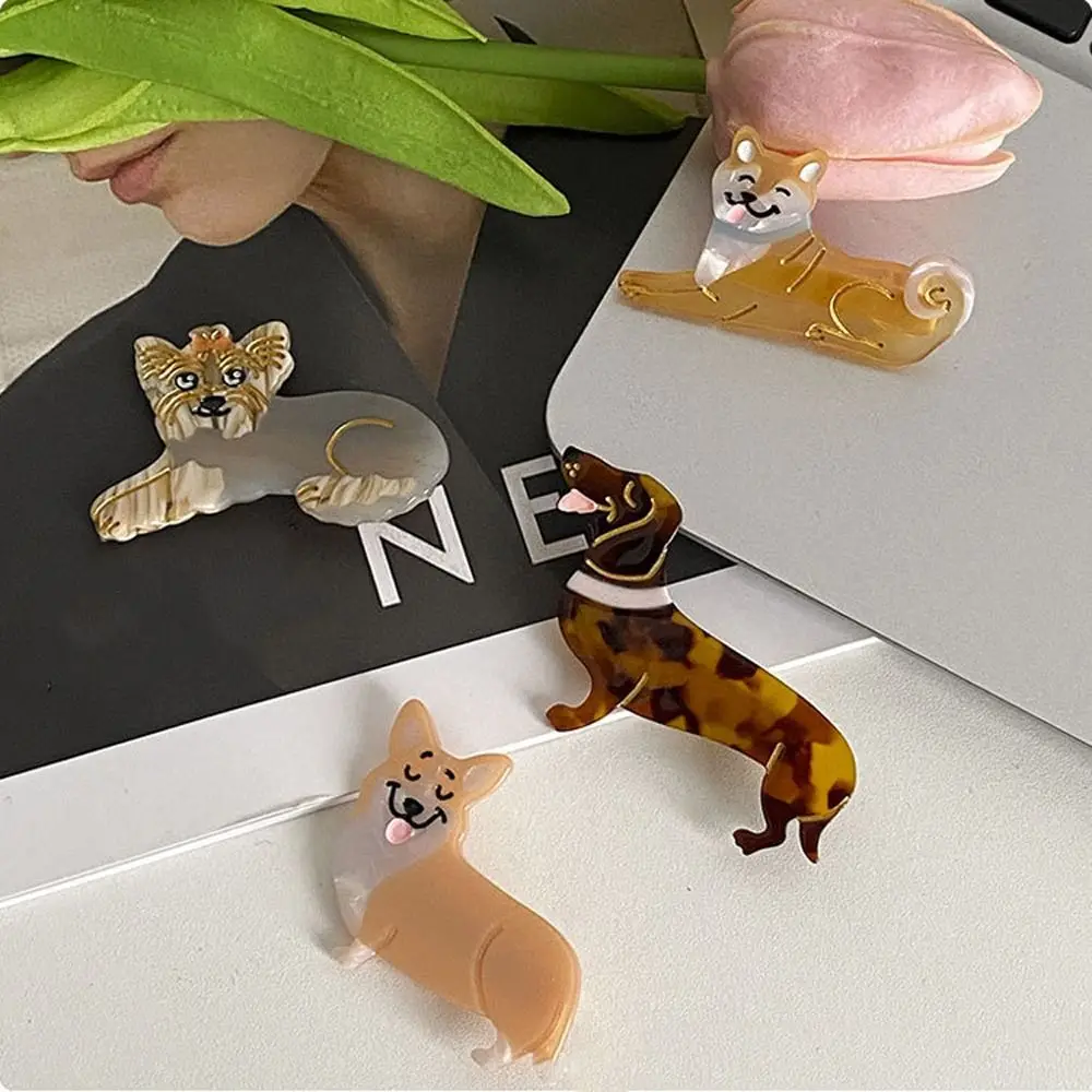 

Зажим для волос для девочек-подростков, ацетатный зажим для волос с милым мультяшным дизайном щенка, Подарочный головной убор