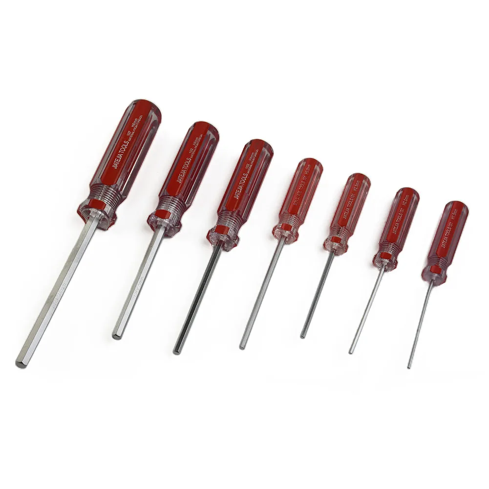 

7pcs 5mm-6mm Steel Hexagon Screwdriver Set Flat Head Hex Magnetic Repair Hand Tool For Repairing Electronics Toys Models