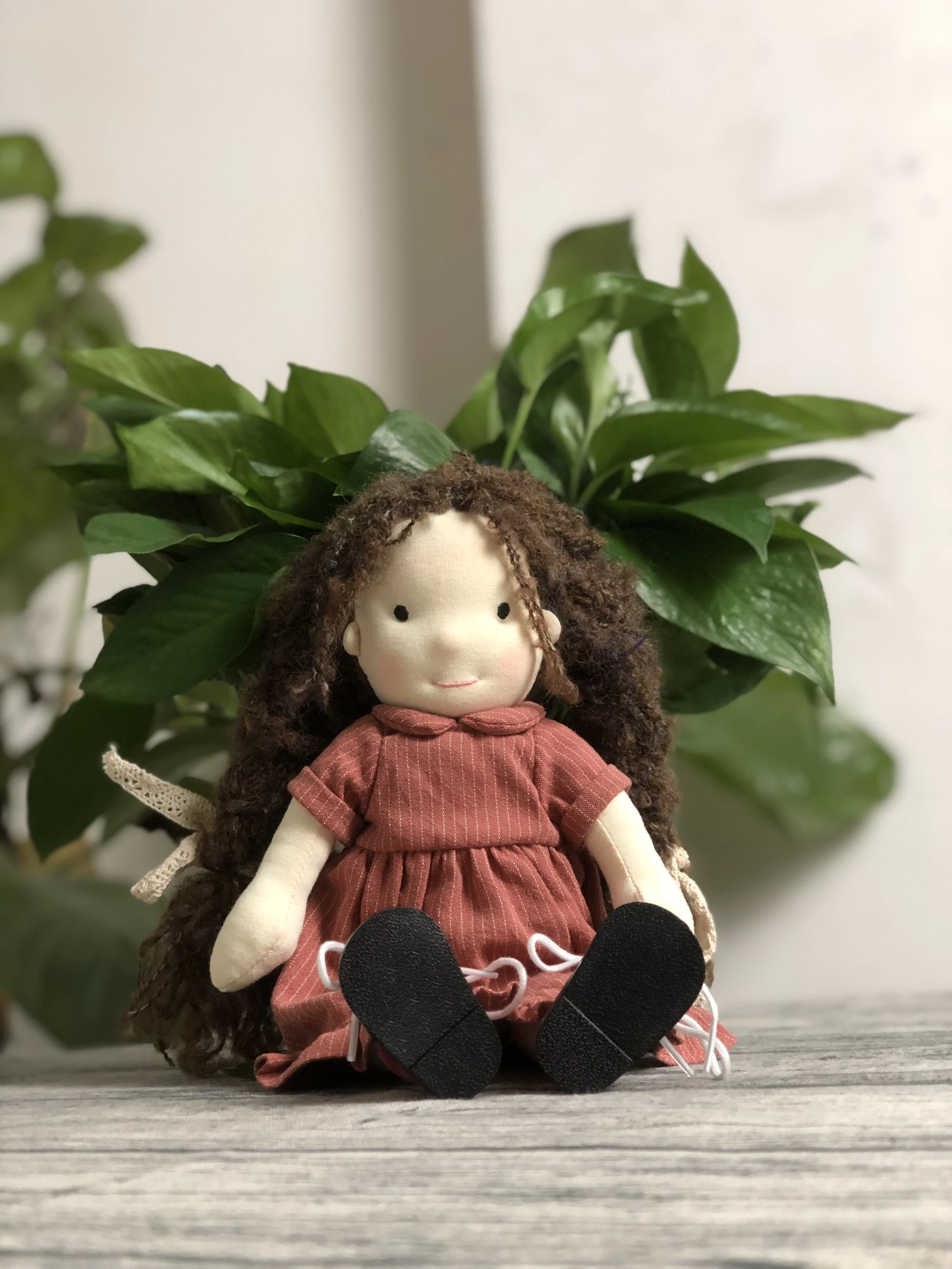 

12 inch Waldorf Dolls Handmade Toy with Detachable Clothes Stuffed Plush Girl Toy Doll Handmade Christmas Easter Birthday Gift