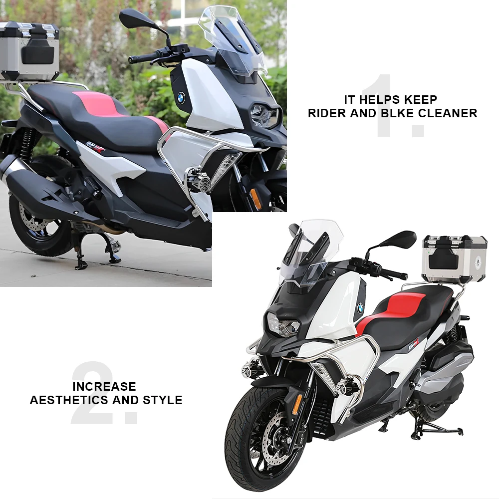 Фото Стальной амортизатор для Мотоцикла BMW C400X C 400X C400 X 2019-2023 Hignway защита двигателя бампер Передняя боковая защита рамы №5