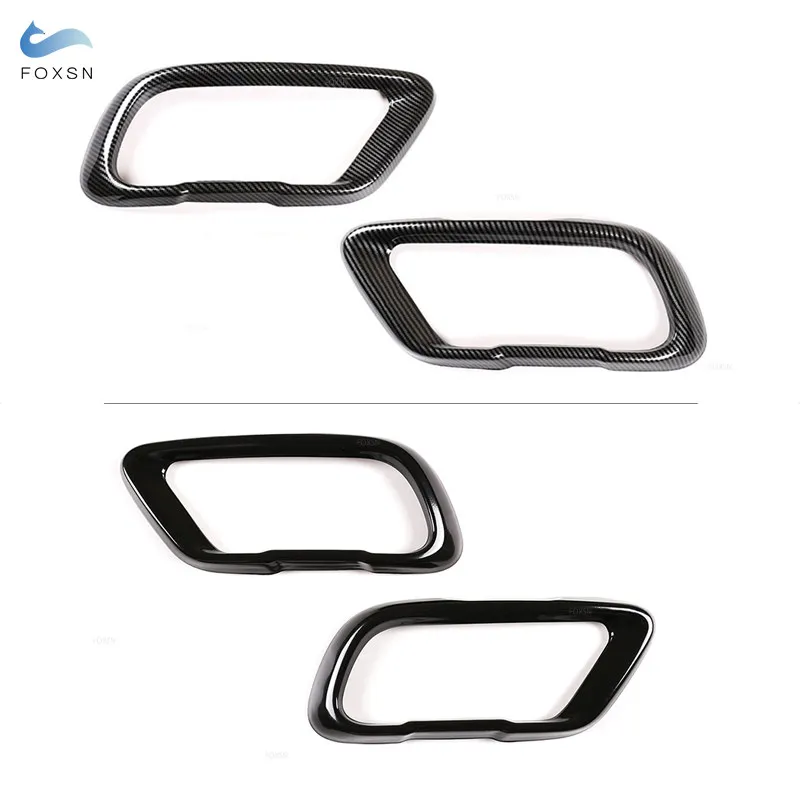 Нержавеющая сталь 2 шт. автомобильный глушитель выхлопная труба выходная крышка