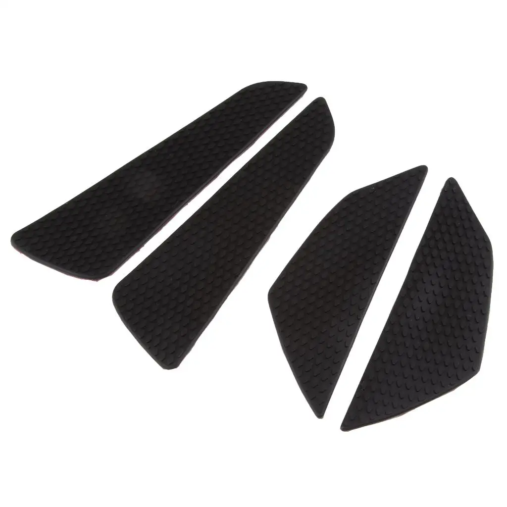

2 Pair Gas Tank Pad Traction Side Fuel Knee Grips Decal Protector Moto