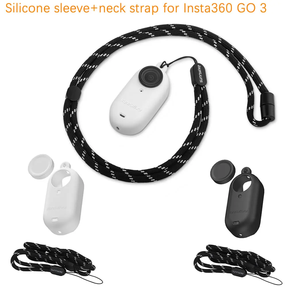 

Camera Strap Silicone Protective Cover Wristband Palm Backpack Stripe Bicycle Strap for Insta360 GO 3 Silicone Case Accessorie