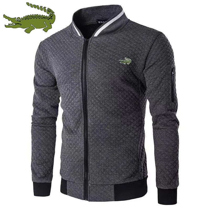 Hot fashion casual coat printed CARTELO winter new high-quality plush zipper stand collar casual jacket men's baseball jacket me