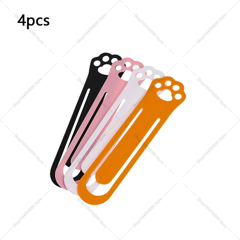 

Пластиковые закладки в форме кошачьих лапок