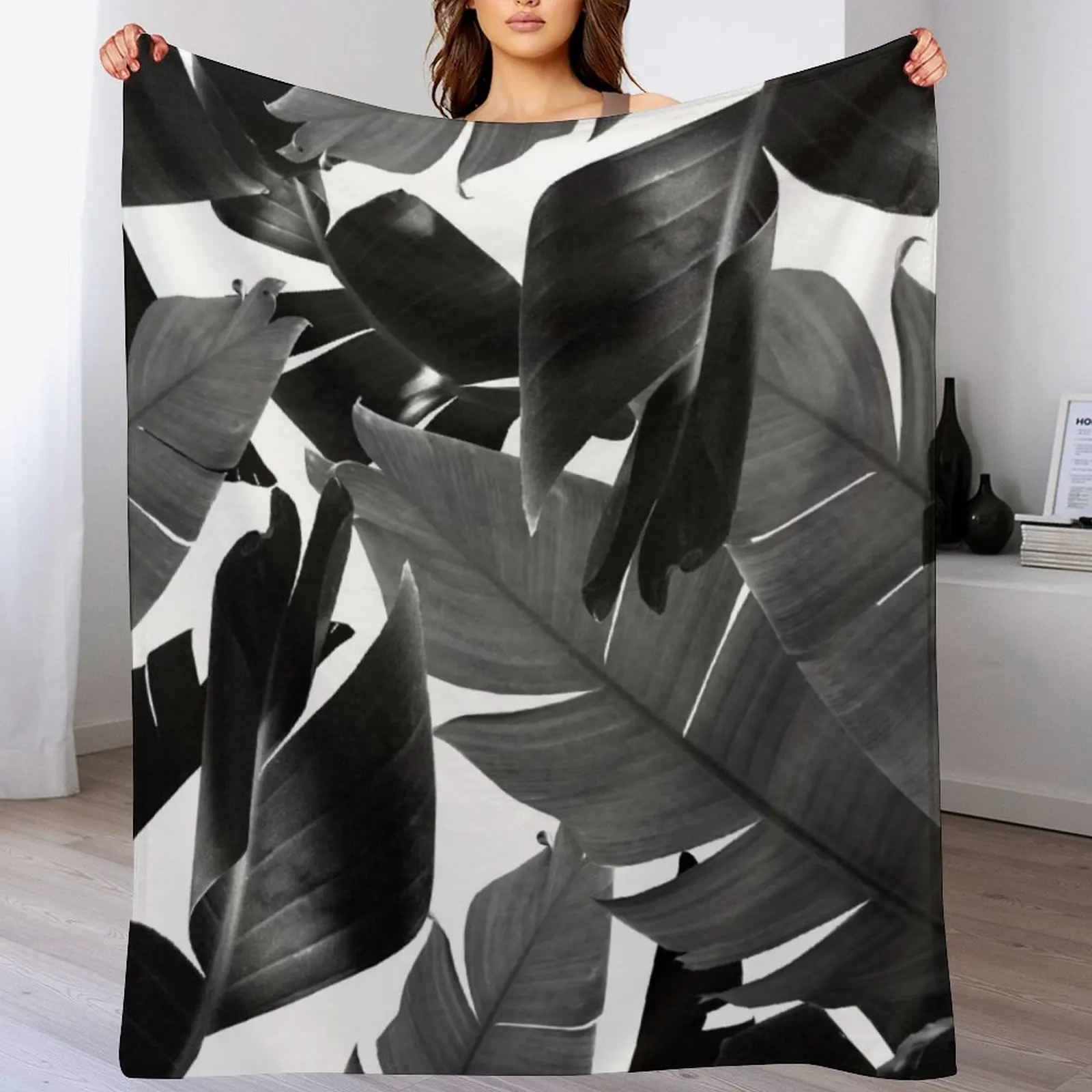 Банановые пальмовые листья с узором в джунглях # 4 тропический стена декор