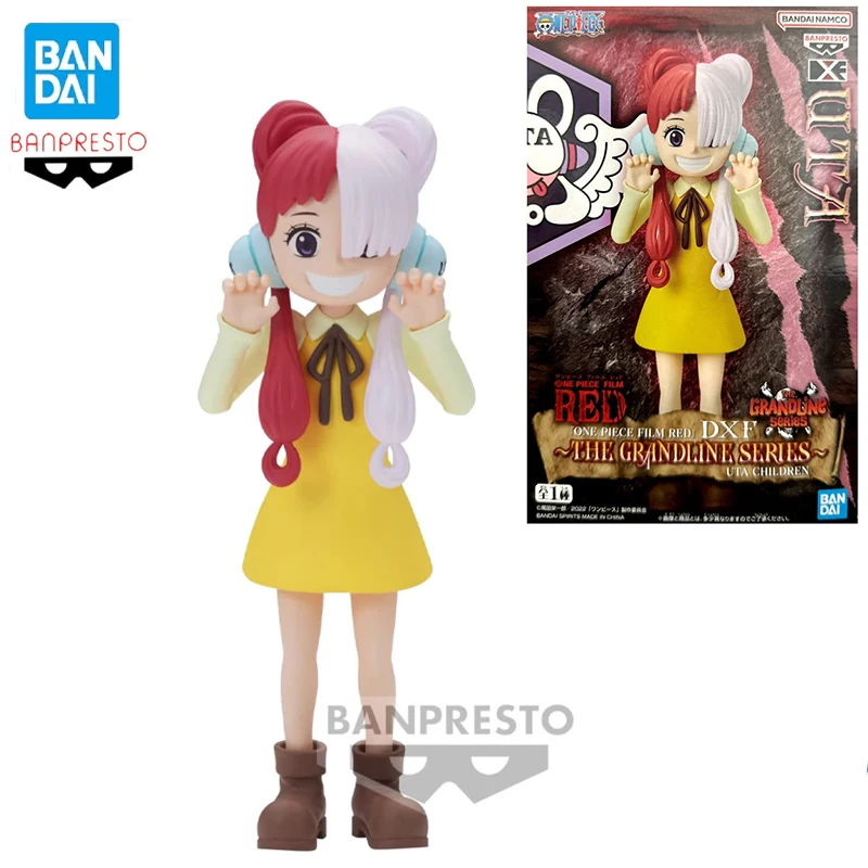

Bandai Original Genuine Banpresto 12Cm One Piece Grand Line Dxf Uta Anime Cartoon Figure Kawaii Model Toys Gifts for Children