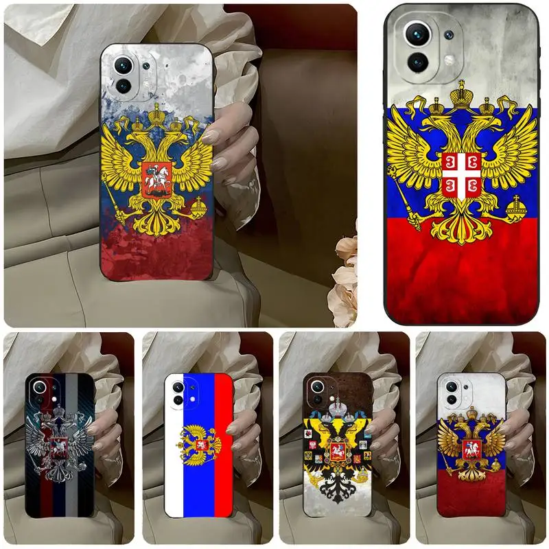 Чехол для телефона с флагом российского национального герба Xiaomi Mi 12 12Pro 11T 11 11i 11x 9t