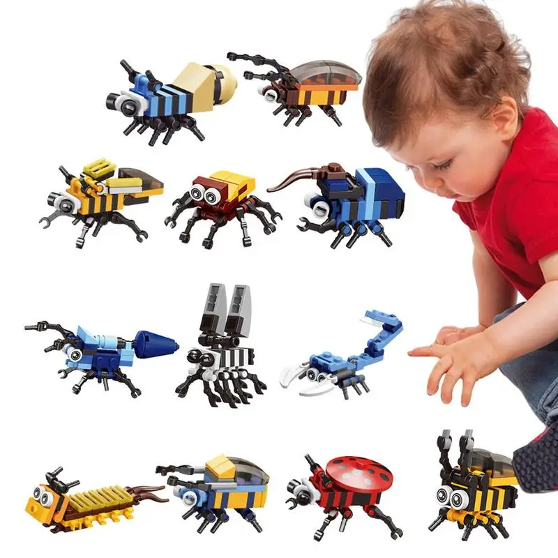 

Miniature Particle Building Blocks Assembled Dinosaur Wasp Zodiac Models Bricks Intellectual Toys Children Toys