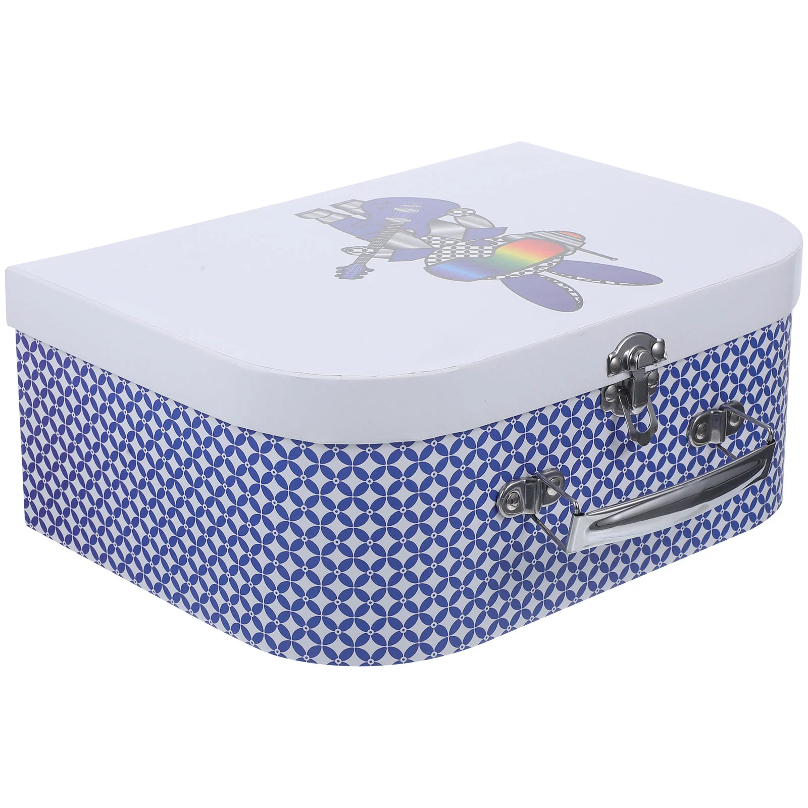 

Paperboard Boxes Stationery Storage Organizer Vintage Decor Handheld Storage Box Stackable Storage Chests Storage Bins Toys