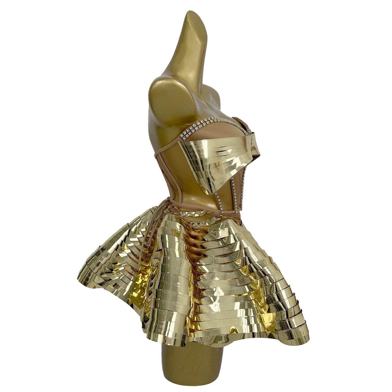 Современное технологическое вечернее платье сексуальный бант плотный корсет