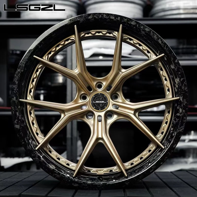 Кованый сплав 5x130 5x114 3 диски из углеродного волокна 17-26 дюймов колесо вогнутое