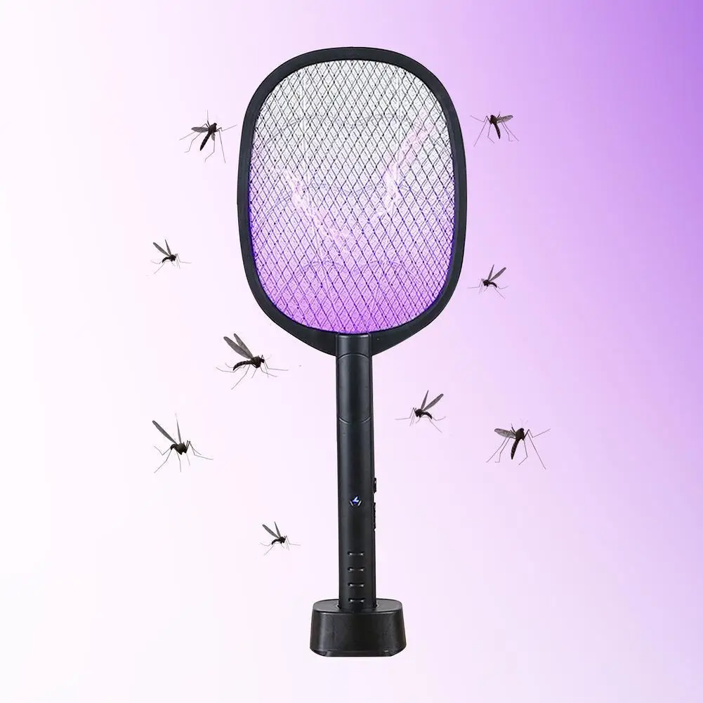 

3000V Electric Mosquito Swatter Insect Racket Swatter Zapper USB Rechargeable Summer Mosquito Killer Fly Bug Zapper Killer Trap