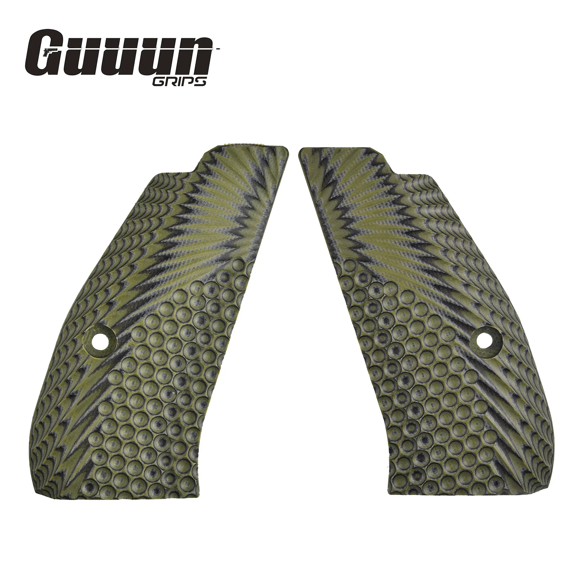 Компактные ручки Guuun CZ75 G10 OPS с текстурой Eagle Wing подходят для CZ P-01 Canik 55 P100 C100 T100 PCR CZ85